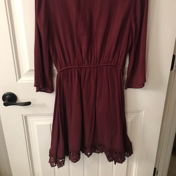 Stevie & Co. Burgundy Boho Dress - Picture 3 of 3